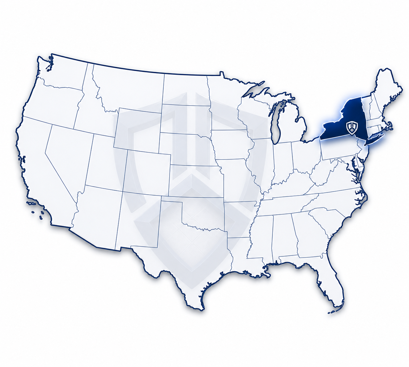 U.S. service area map