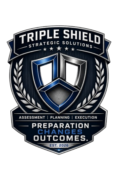 Triple Shield Strategic Solutions emblem